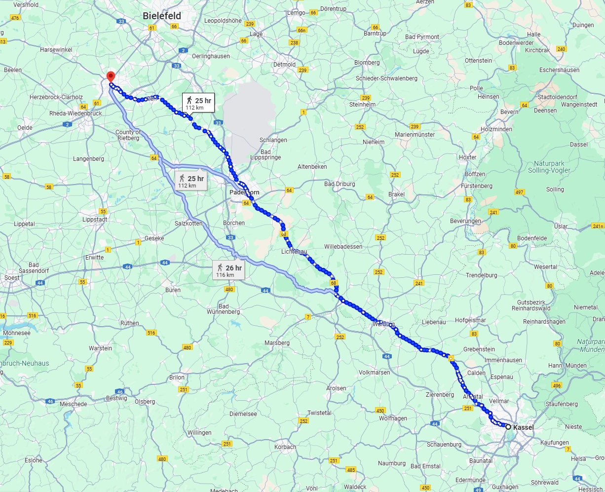 Anreise von Kassel Zu Gütersloh Über 