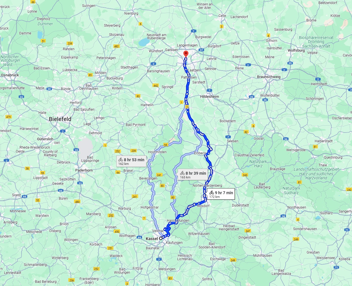 Anreise von Kassel Zu Hannover Über 