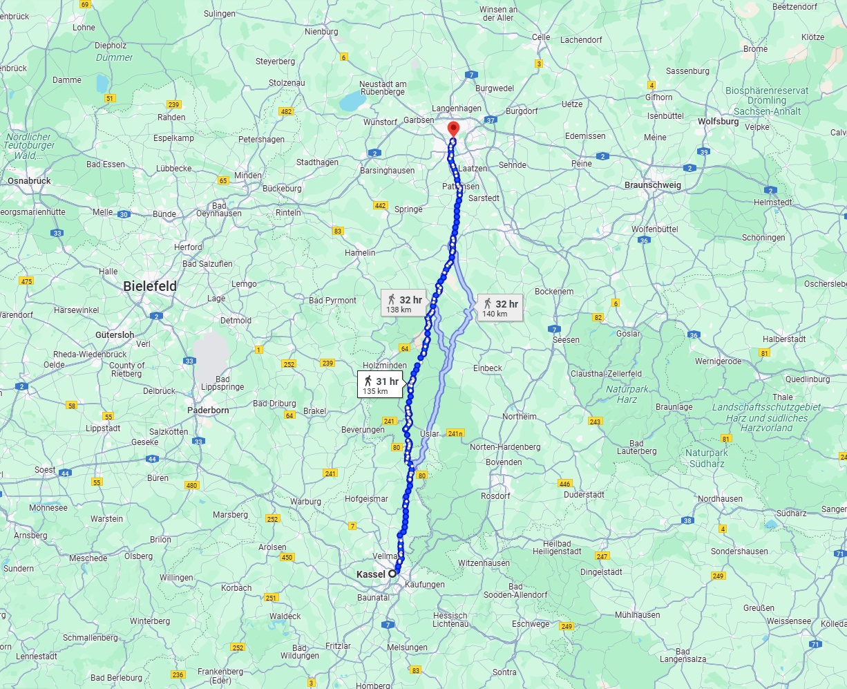 Anreise von Kassel Zu Hannover Über 
