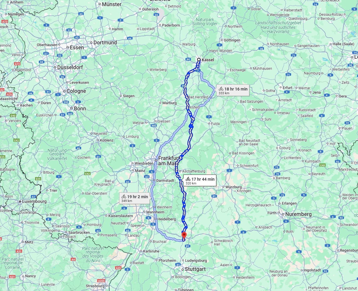 Anreise von Kassel Zu Heilbronn Über 