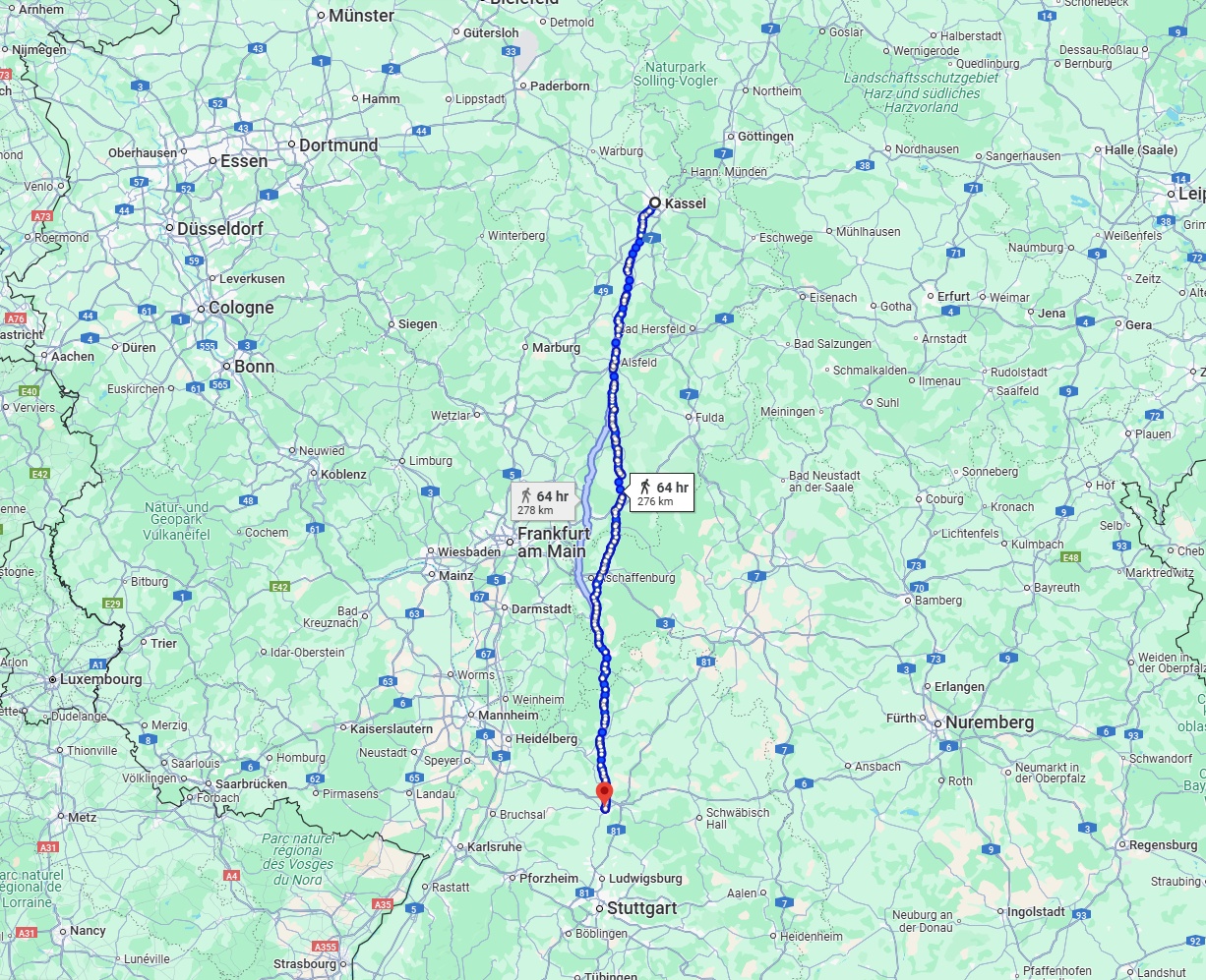 Anreise von Kassel Zu Heilbronn Über 