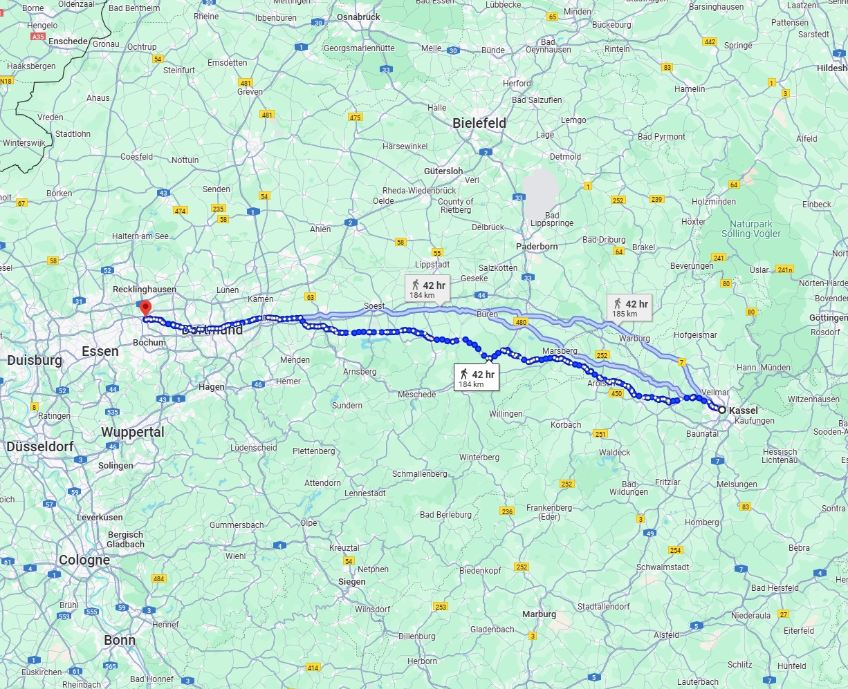 Anreise von Kassel Zu Herne Über 