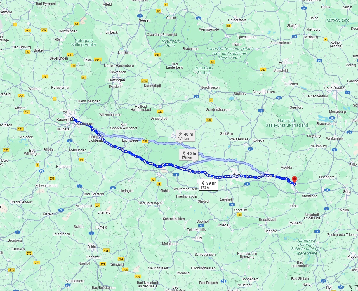 Anreise von Kassel Zu Jena Über 