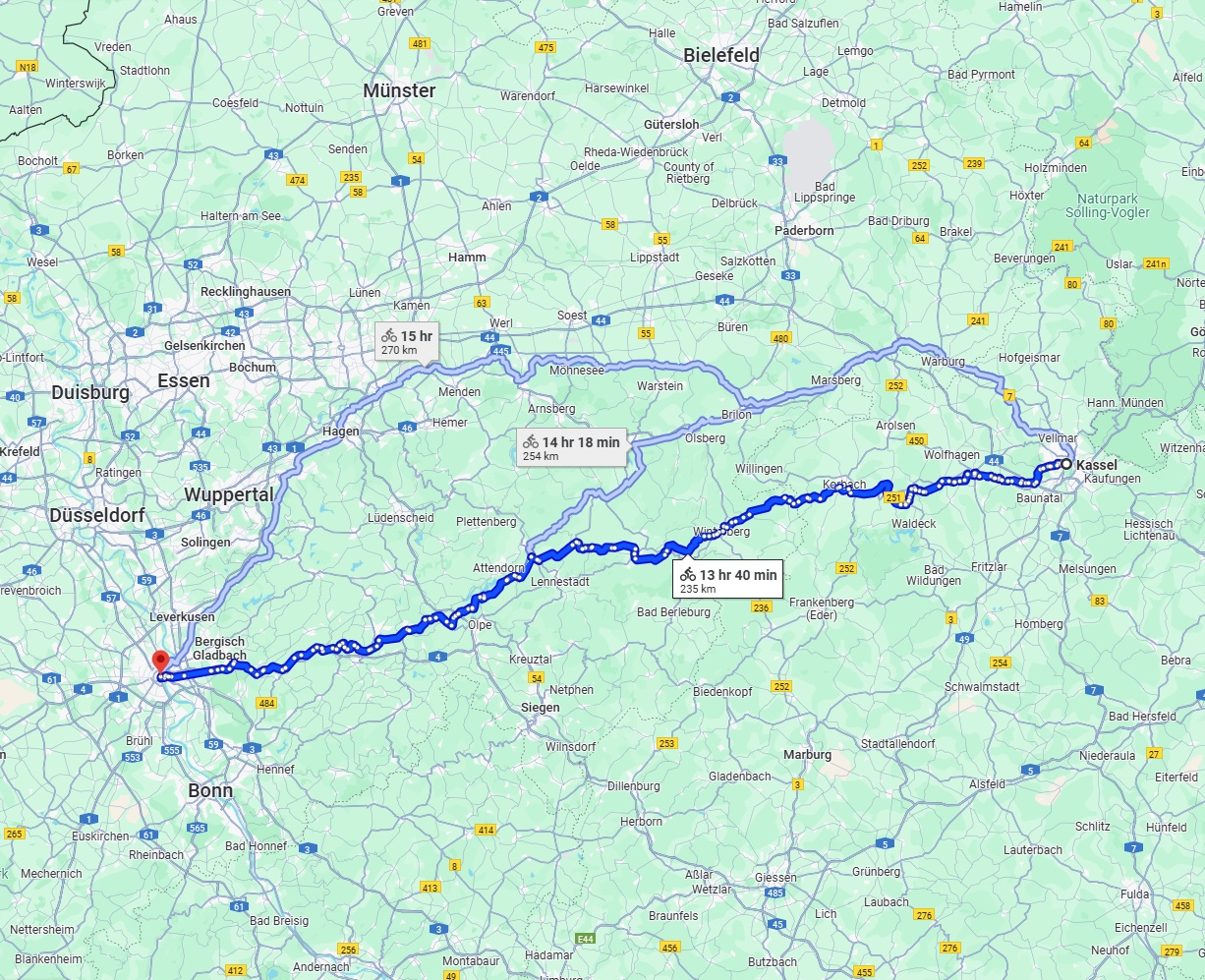 Anreise von Kassel Zu Köln Über 