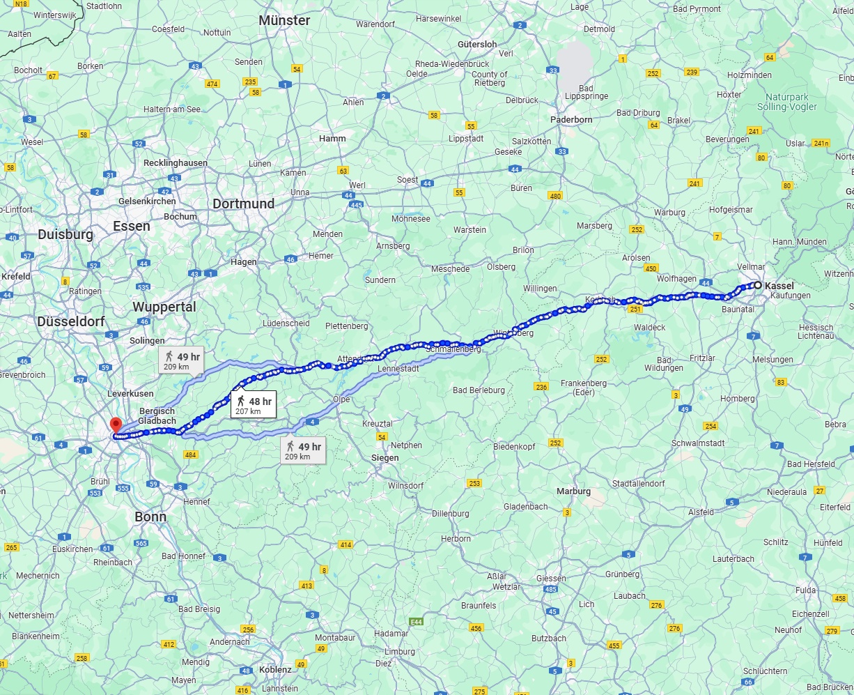 Anreise von Kassel Zu Köln Über 
