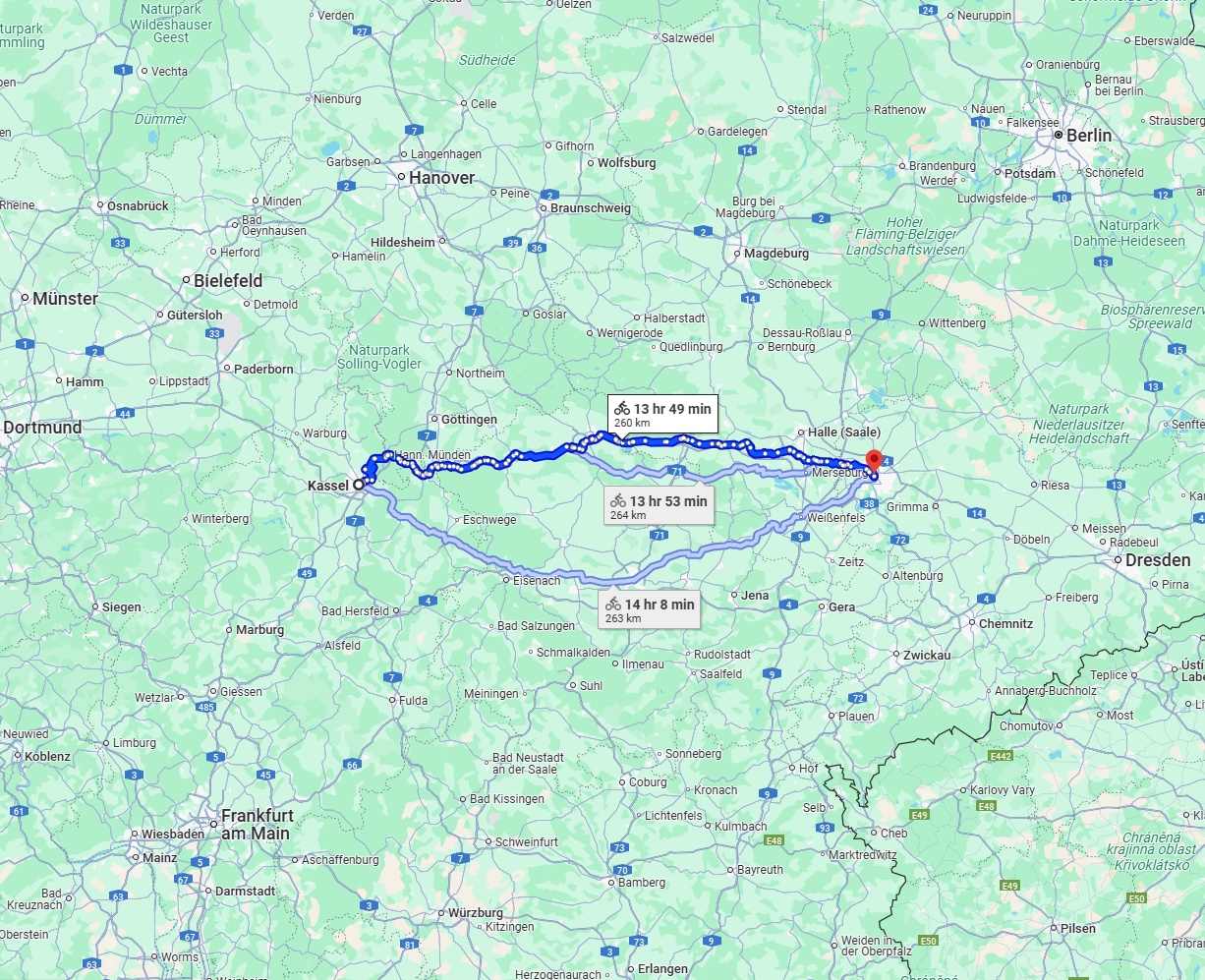 Anreise von Kassel Zu Leipzig Über 