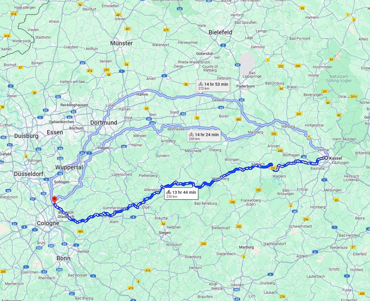 Anreise von Kassel Zu Leverkusen Über 