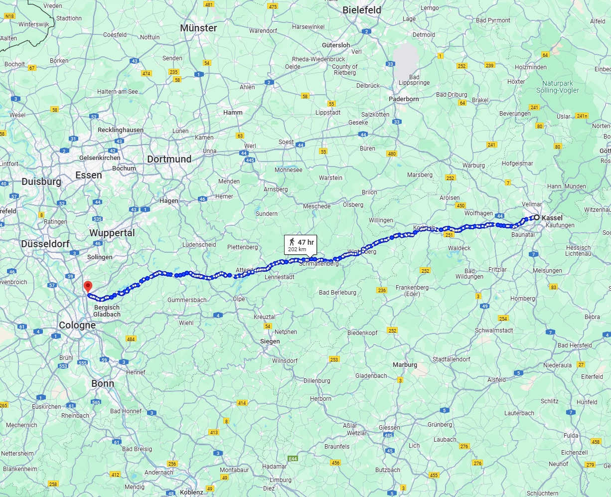 Anreise von Kassel Zu Leverkusen Über 