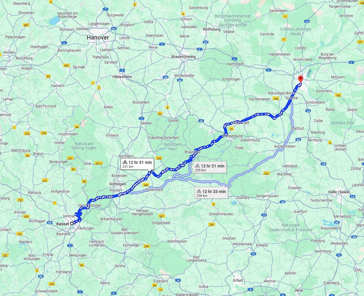 Anreise von Kassel Zu Magdeburg Über 