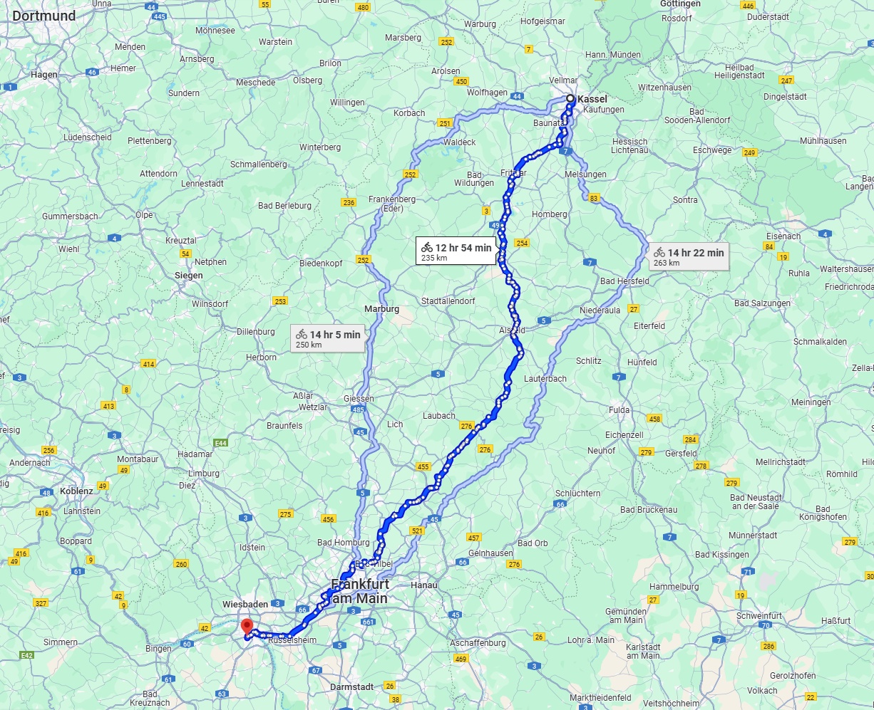 Anreise von Kassel Zu Mainz Über 