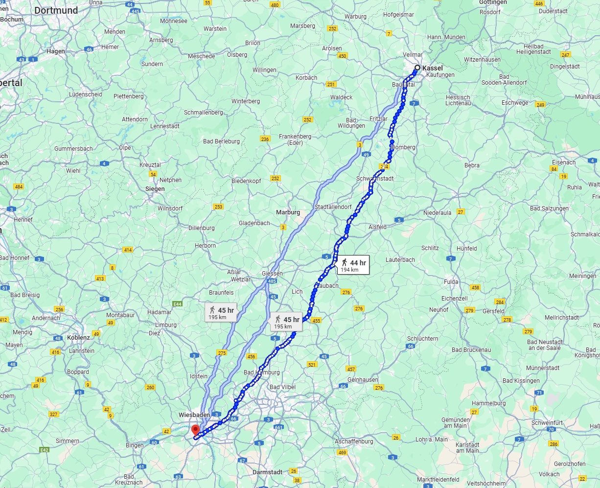 Anreise von Kassel Zu Mainz Über 
