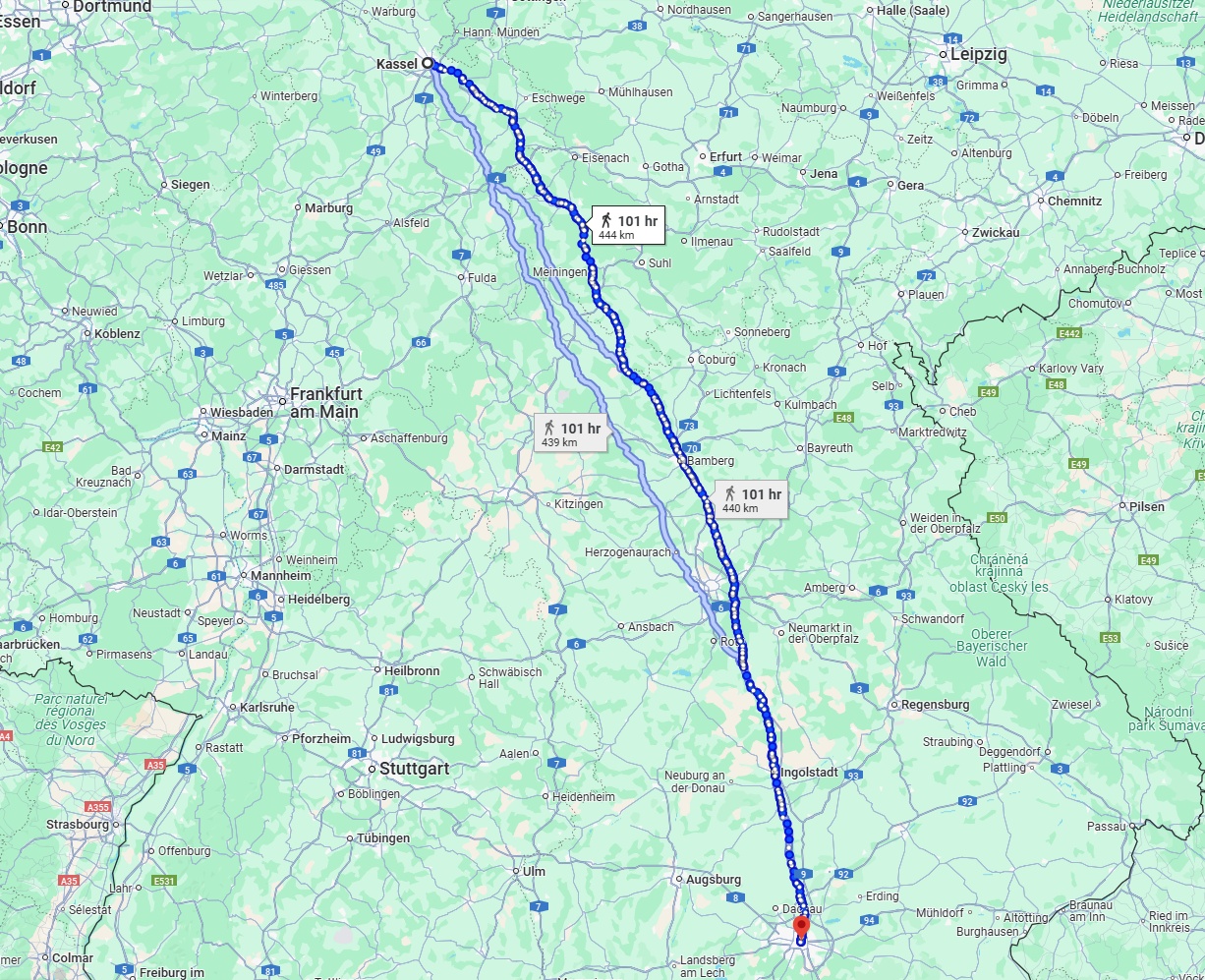 Anreise von Kassel Zu München Über 
