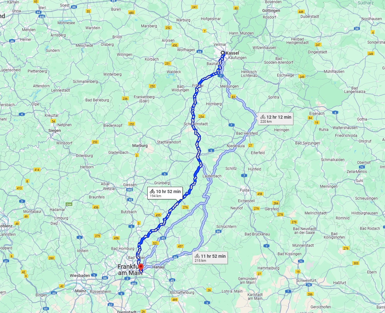 Anreise von Kassel Zu Offenbach am Main Über 