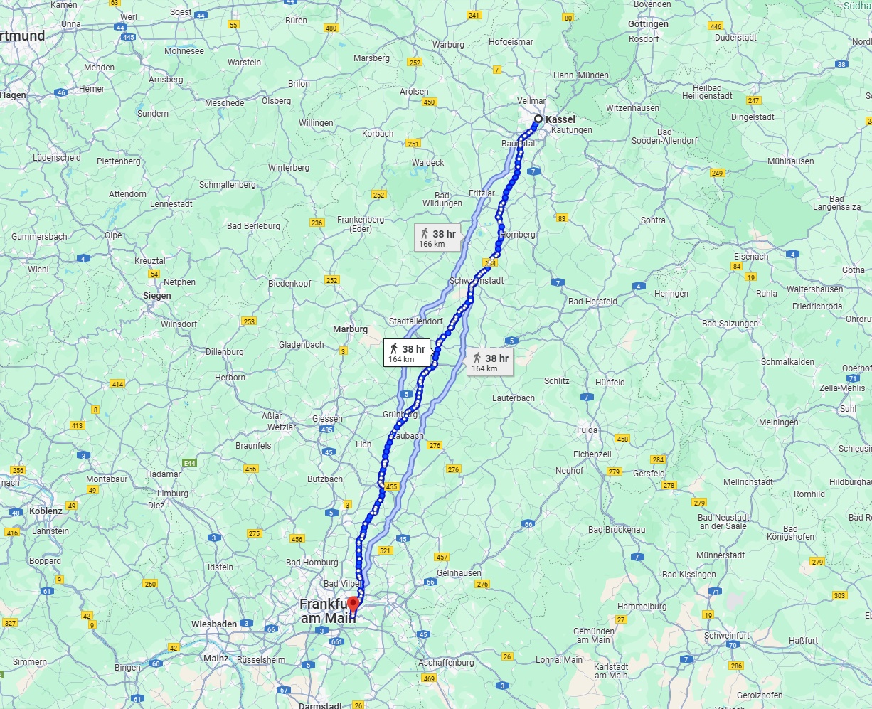 Anreise von Kassel Zu Offenbach am Main Über 
