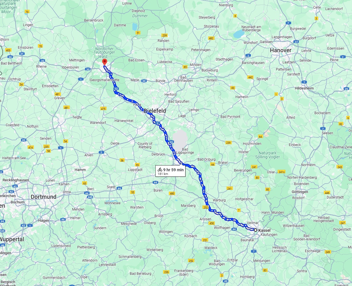 Anreise von Kassel Zu Osnabrück Über 