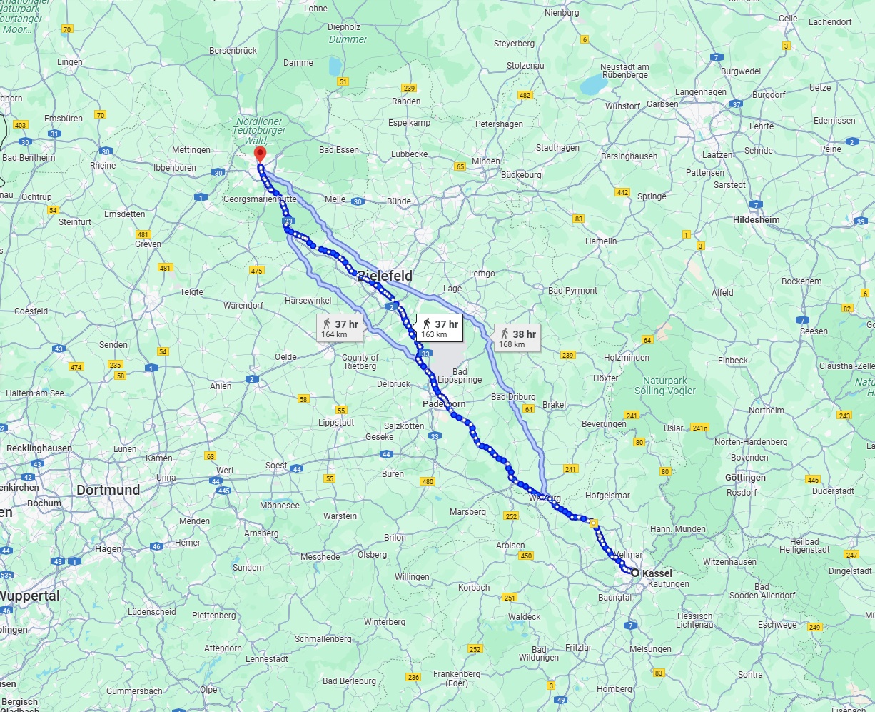 Anreise von Kassel Zu Osnabrück Über 
