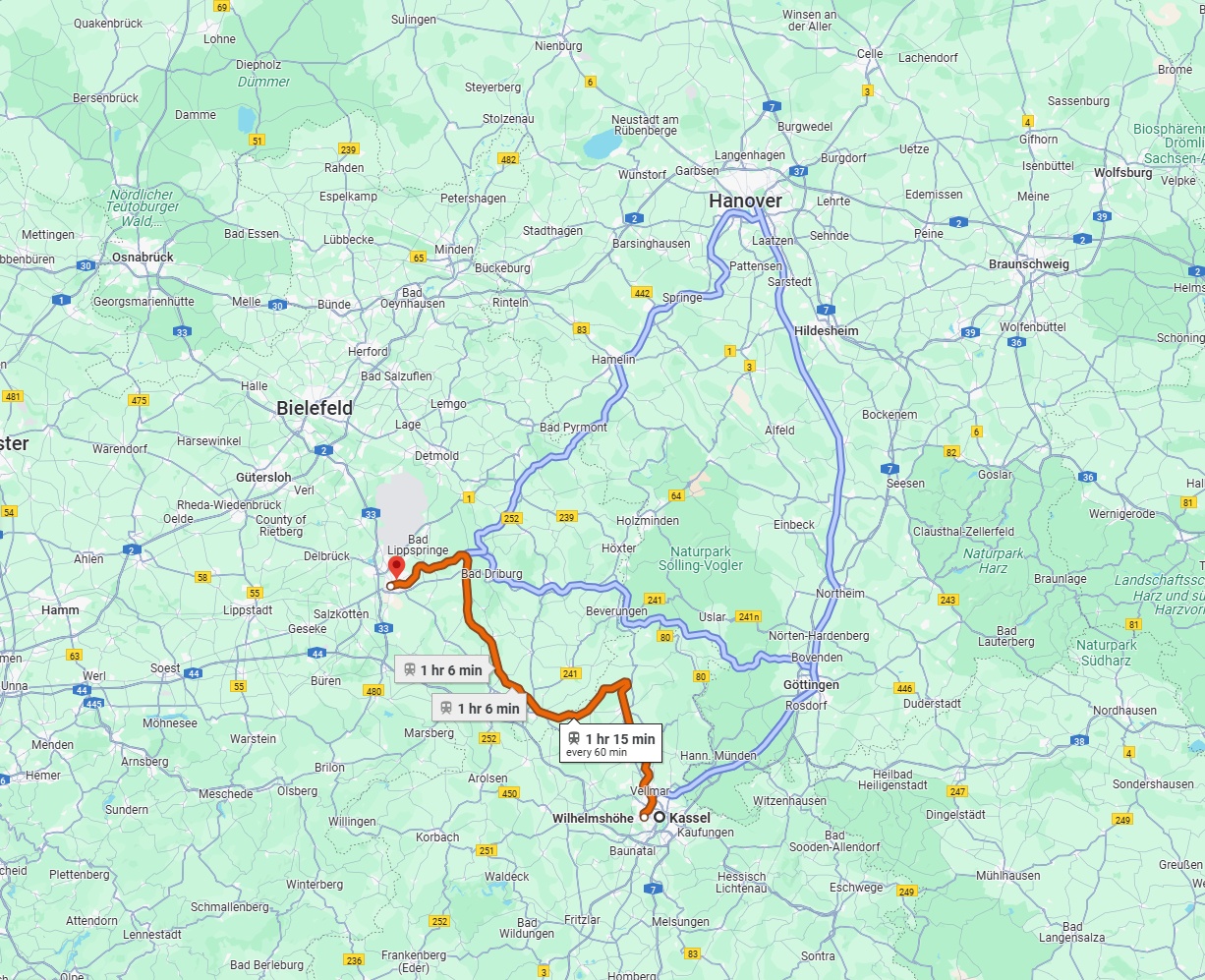 Anreise von Kassel Zu Paderborn Über 