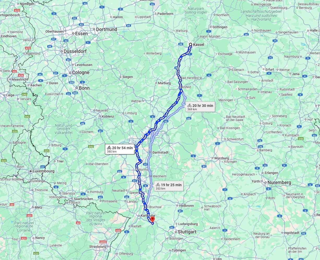 Anreise von Kassel Zu Pforzheim Über 