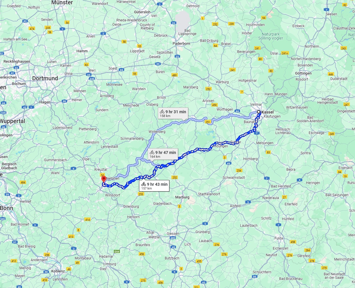 Anreise von Kassel Zu Siegen Über 