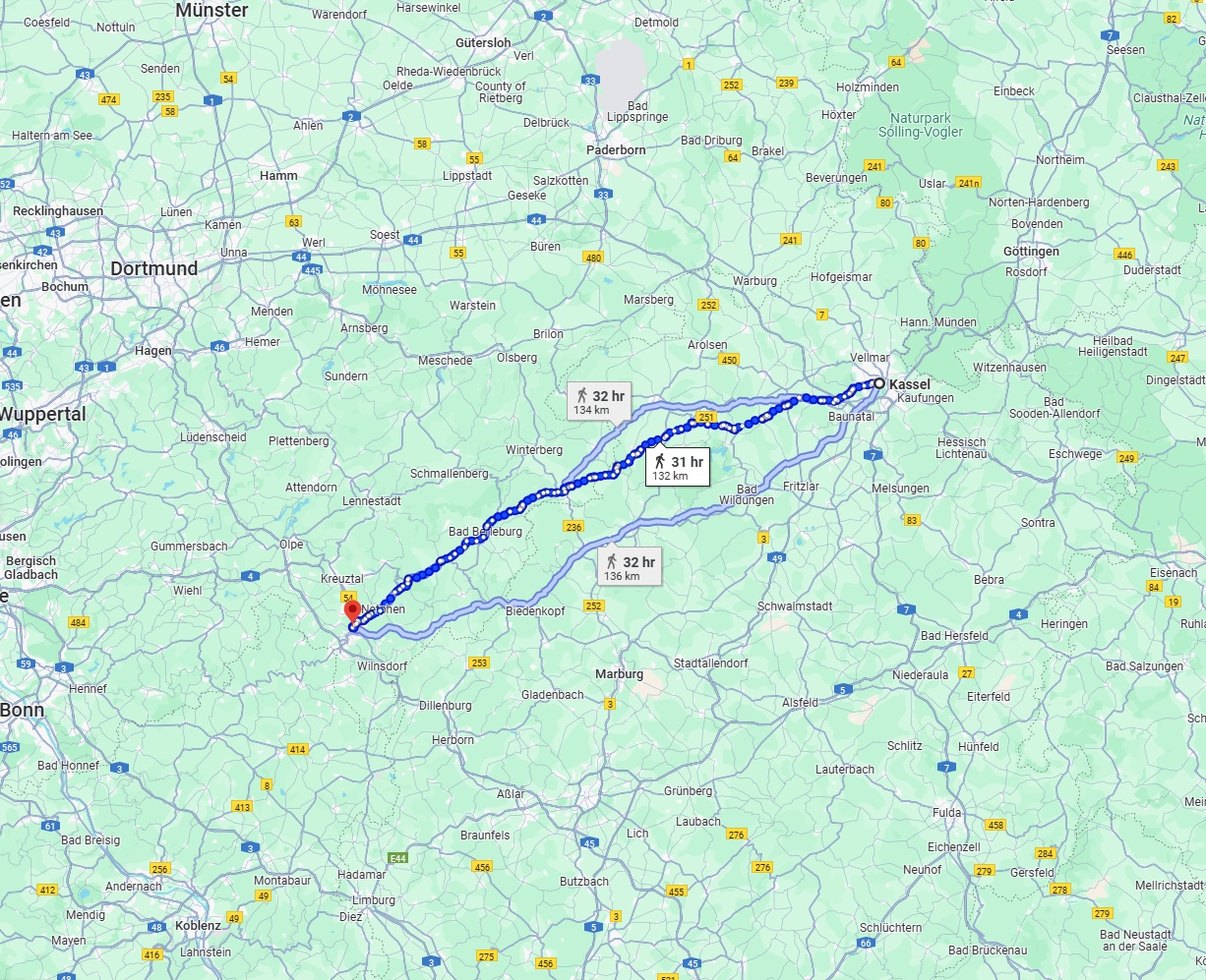 Anreise von Kassel Zu Siegen Über 