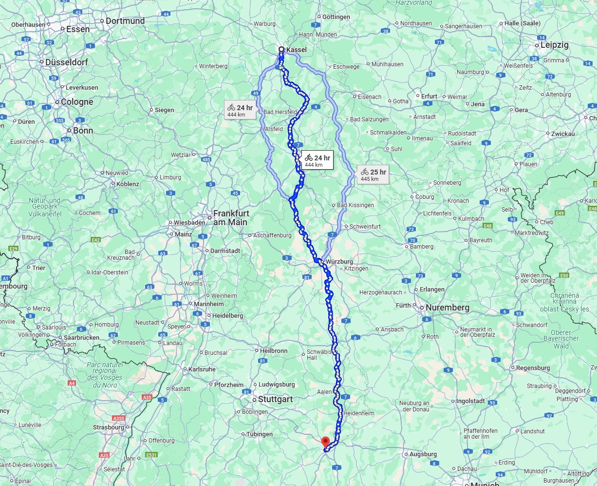 Anreise von Kassel Zu Ulm Über 