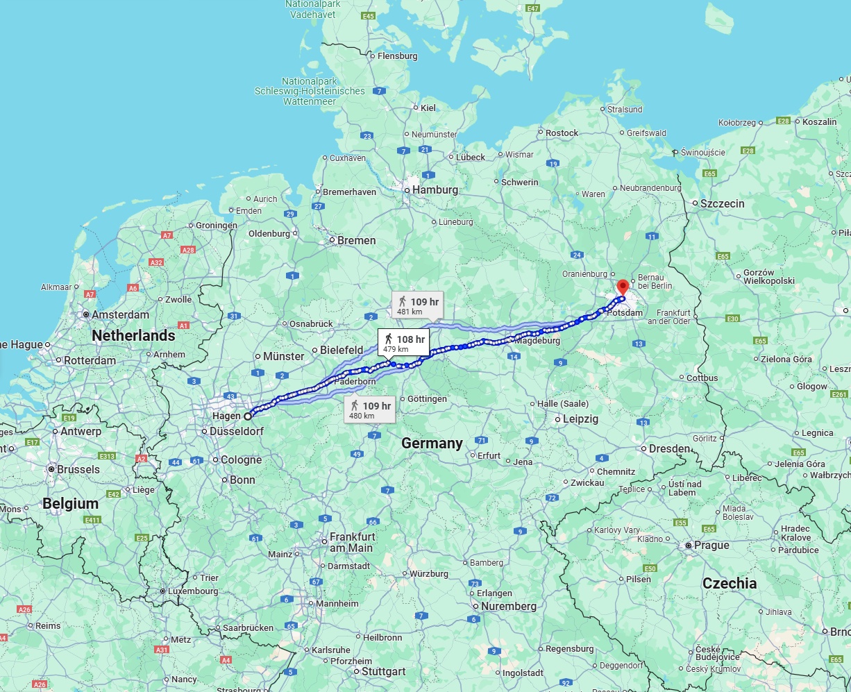 Anreise von Hagen Zu Berlin Über 