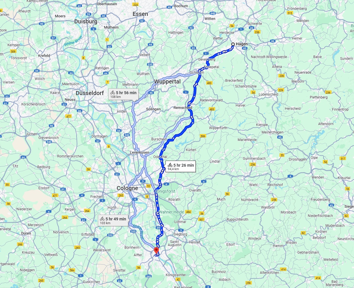 Anreise von Hagen Zu Bonn Über 