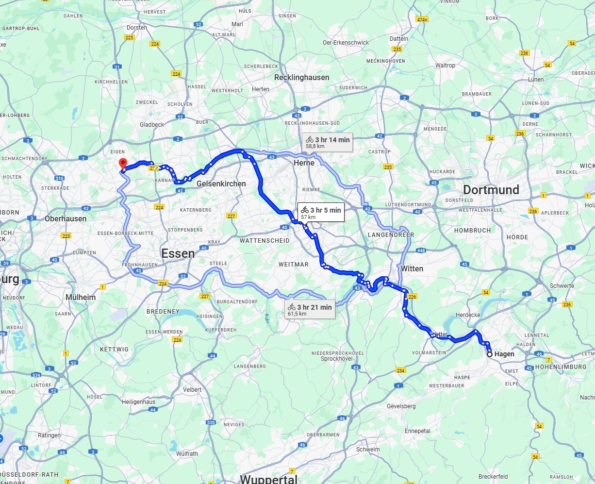 Anreise von Hagen Zu Bottrop Über 