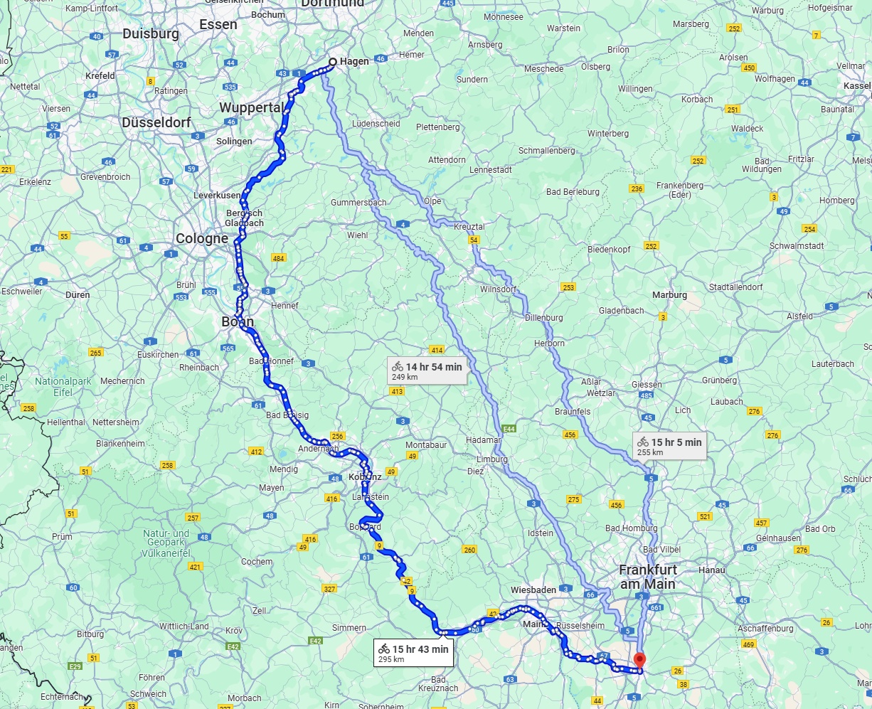 Anreise von Hagen Zu Darmstadt Über 