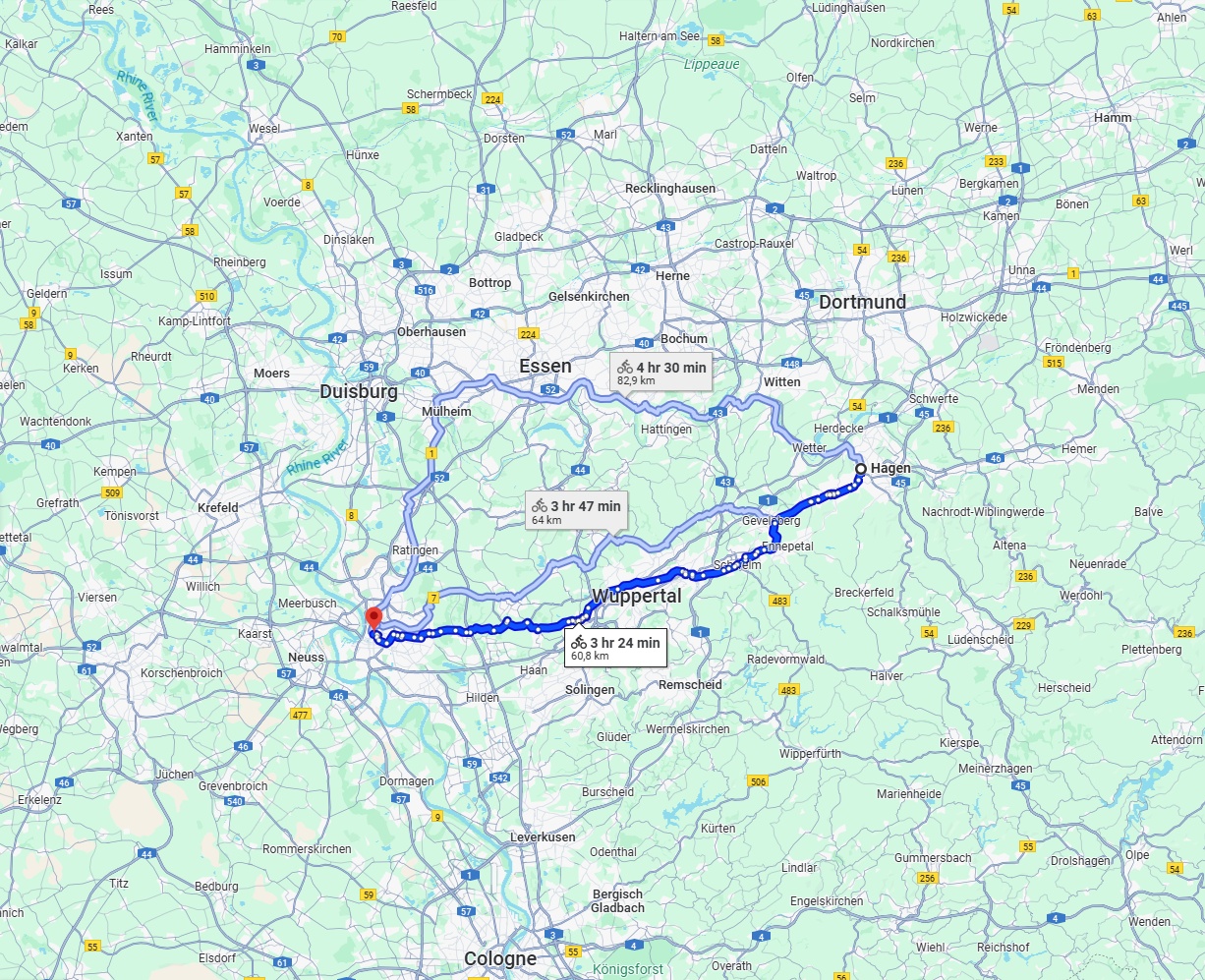 Anreise von Hagen Zu Düsseldorf Über 
