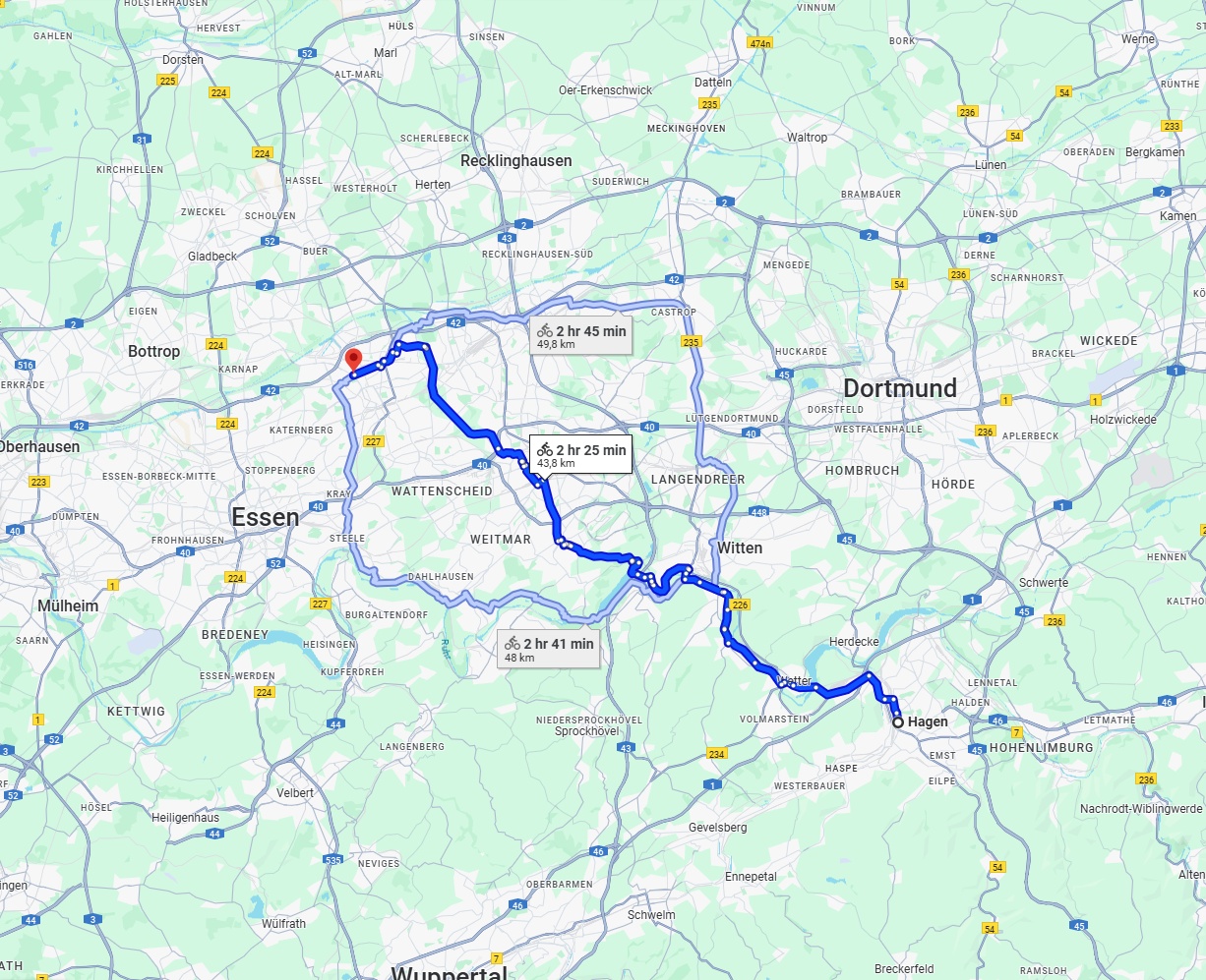 Anreise von Hagen Zu Gelsenkirchen Über 