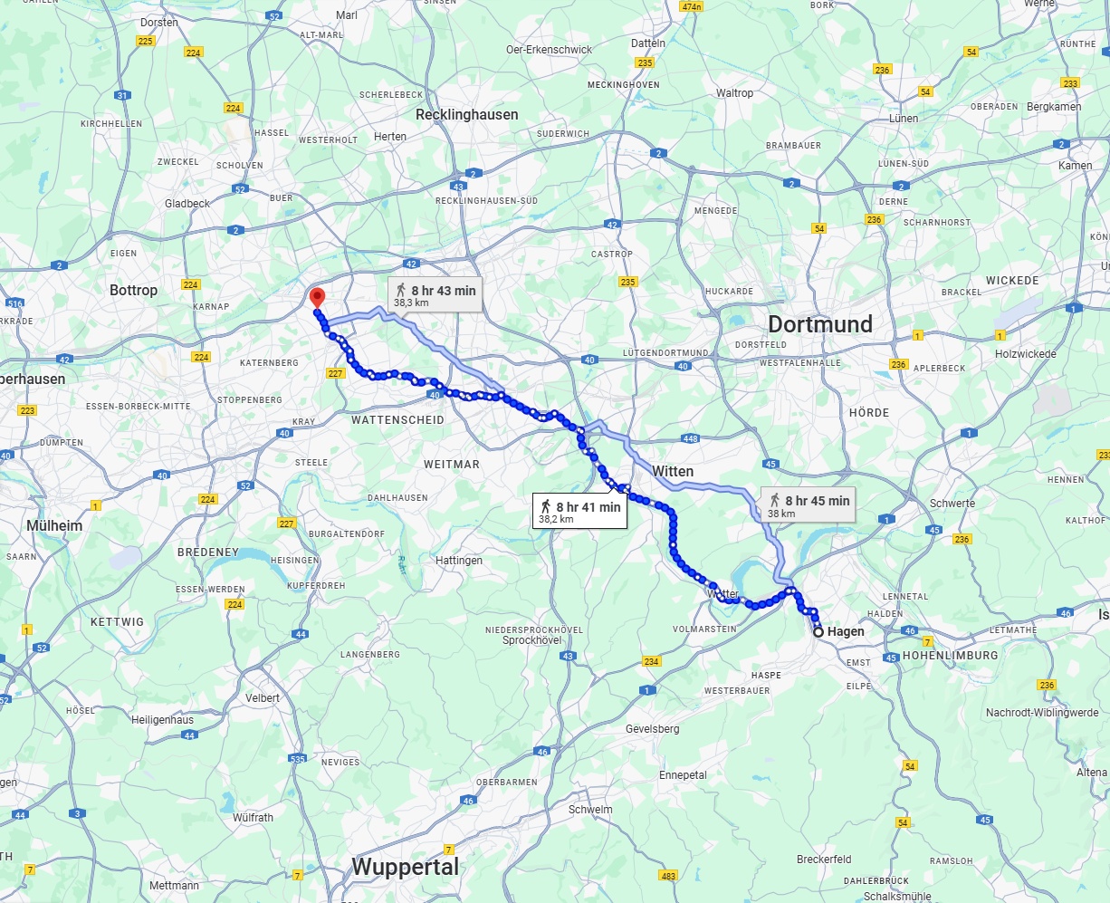 Anreise von Hagen Zu Gelsenkirchen Über 