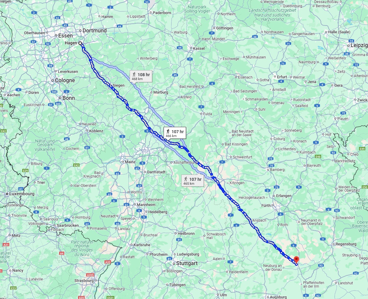 Anreise von Hagen Zu Ingolstadt Über 