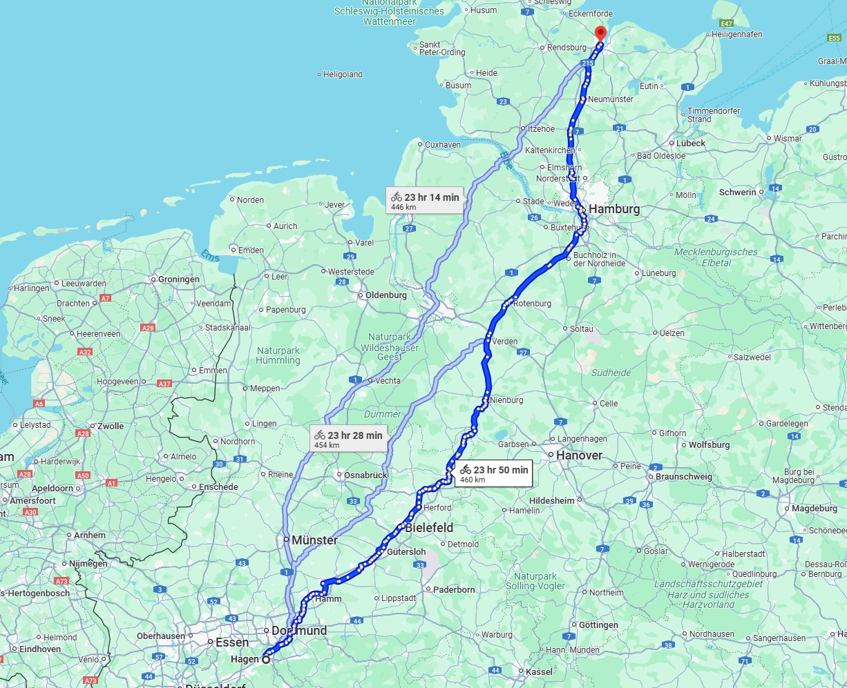 Anreise von Hagen Zu Kiel Über 