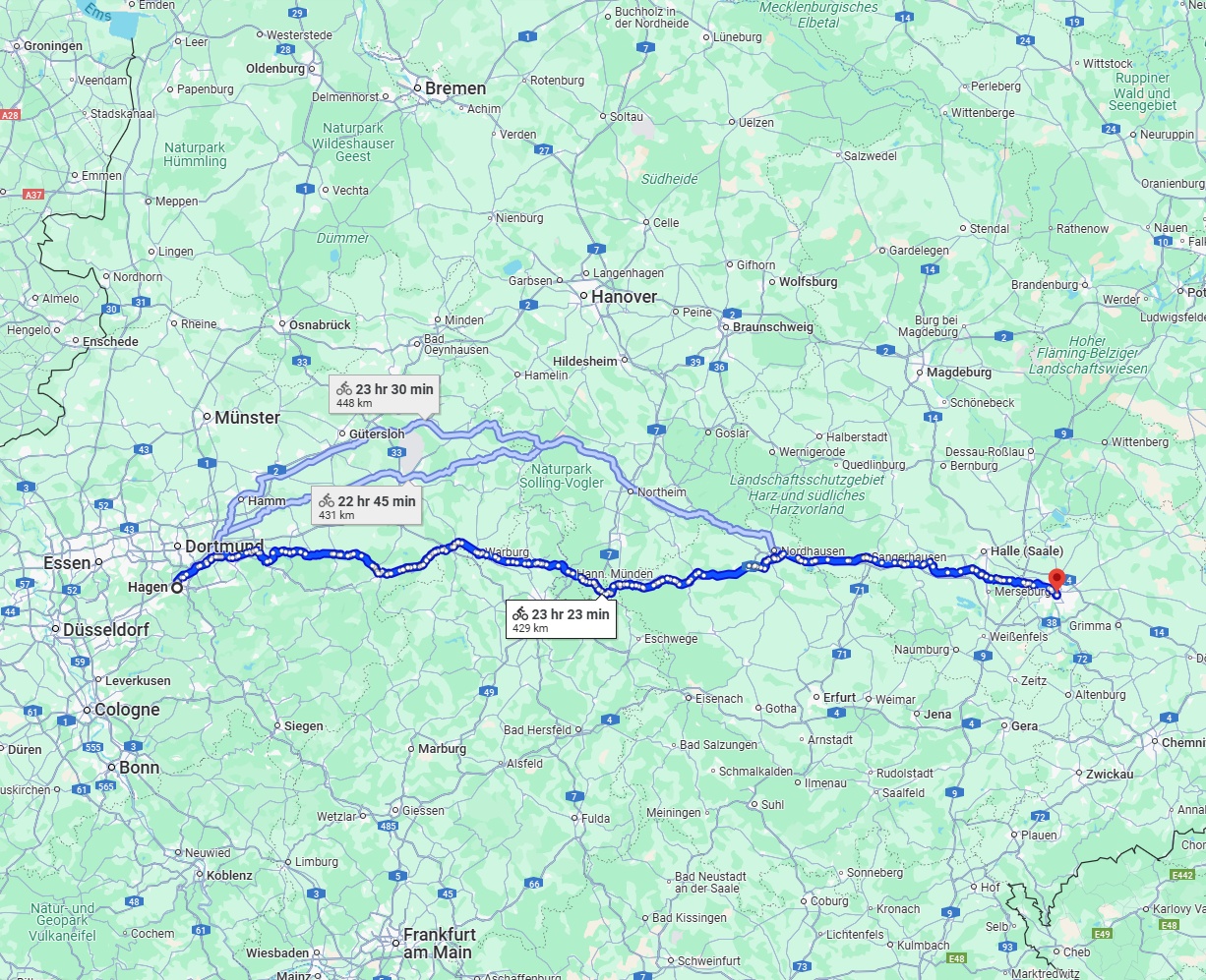 Anreise von Hagen Zu Leipzig Über 