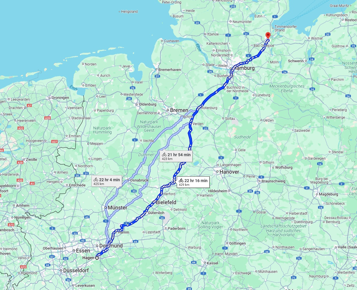 Anreise von Hagen Zu Lübeck Über 