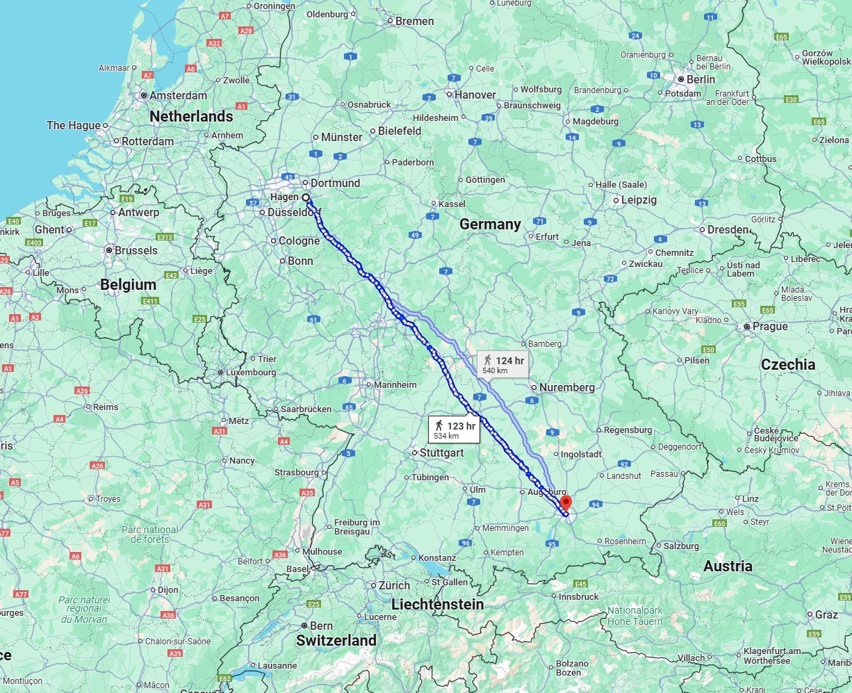 Anreise von Hagen Zu München Über 