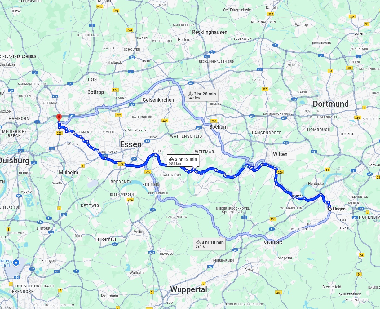 Anreise von Hagen Zu Oberhausen Über 