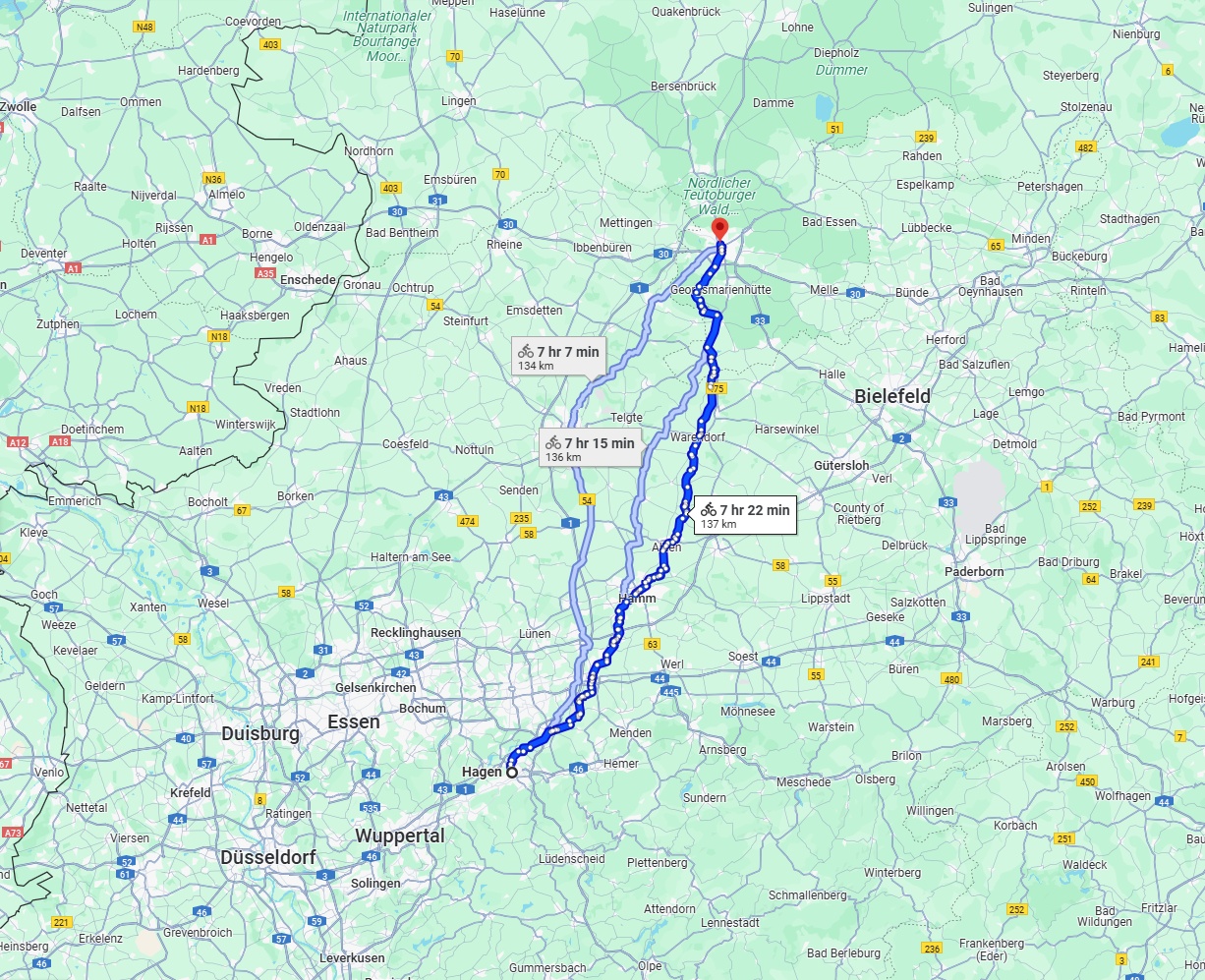 Anreise von Hagen Zu Osnabrück Über 