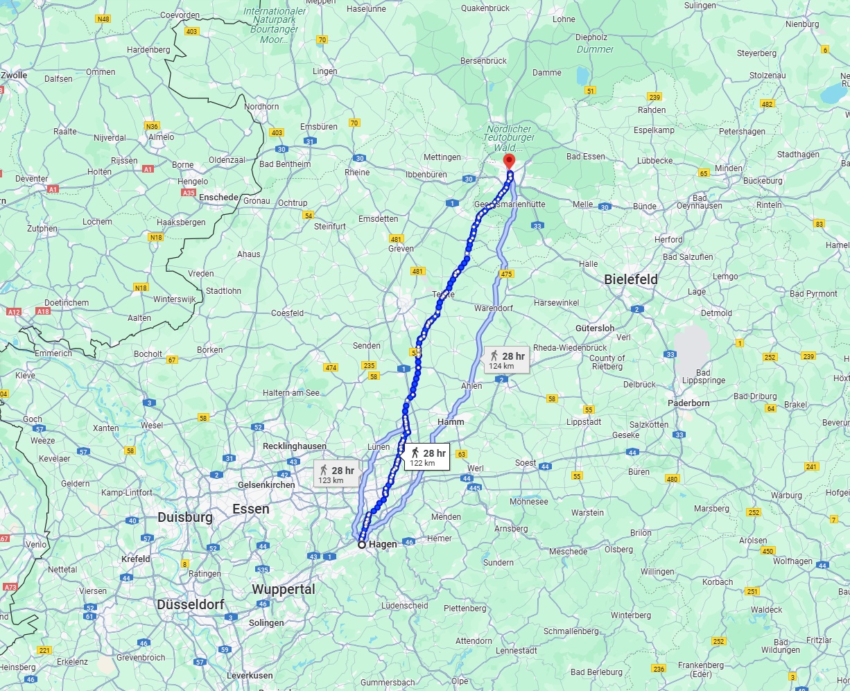 Anreise von Hagen Zu Osnabrück Über 