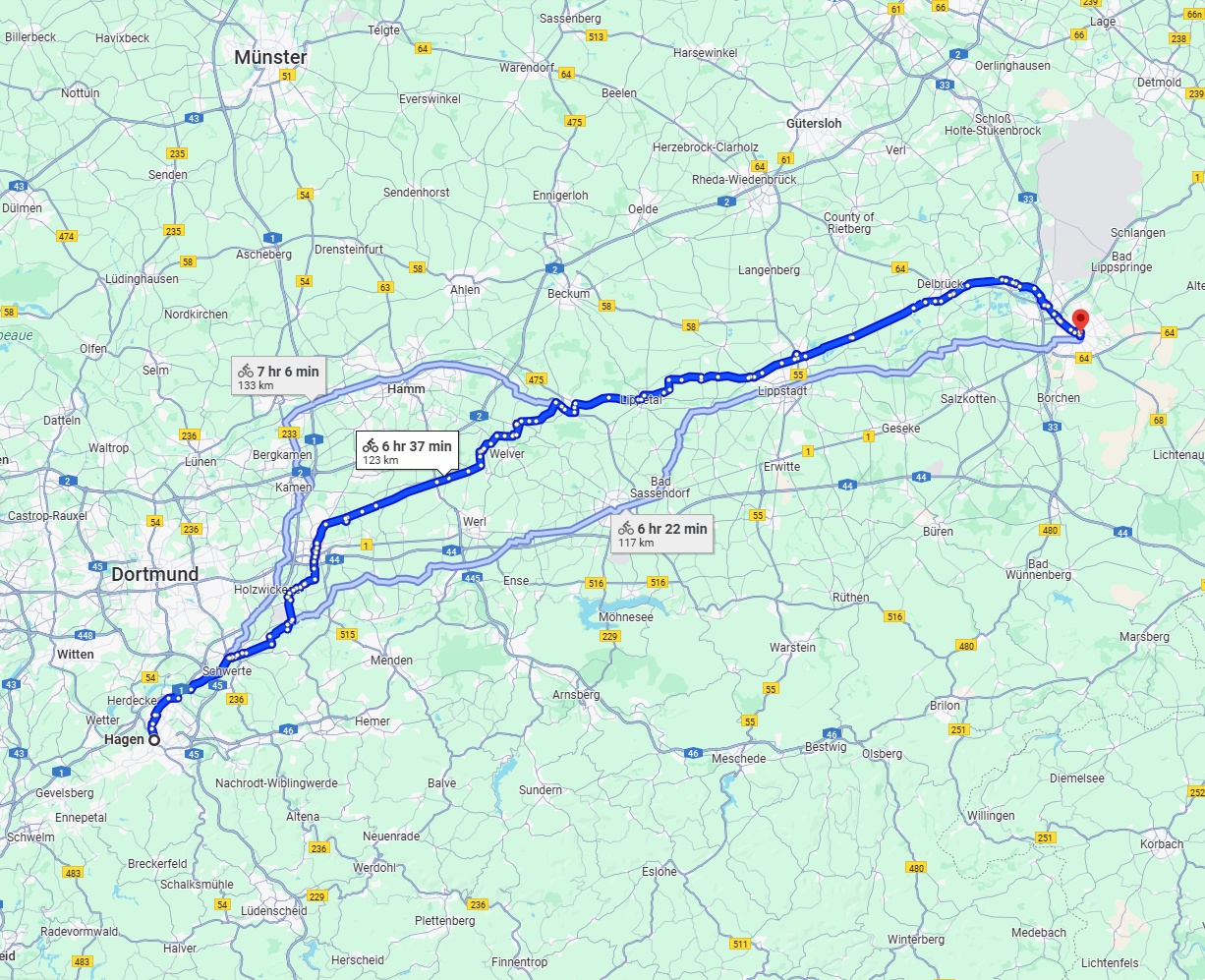 Anreise von Hagen Zu Paderborn Über 