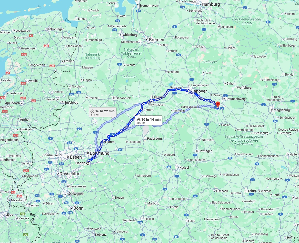 Anreise von Hagen Zu Salzgitter Über 