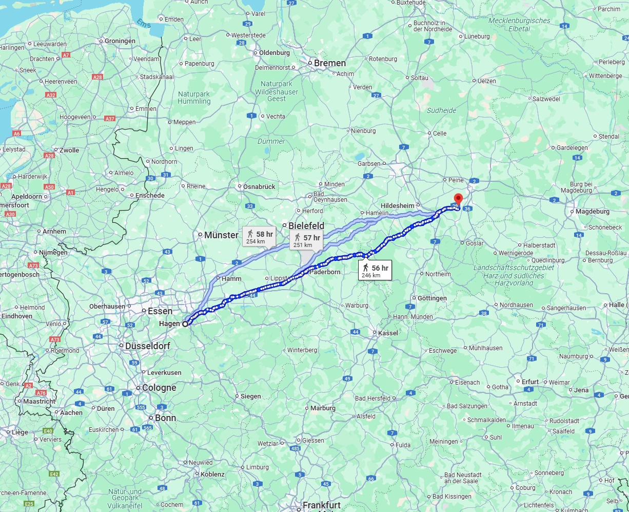 Anreise von Hagen Zu Salzgitter Über 