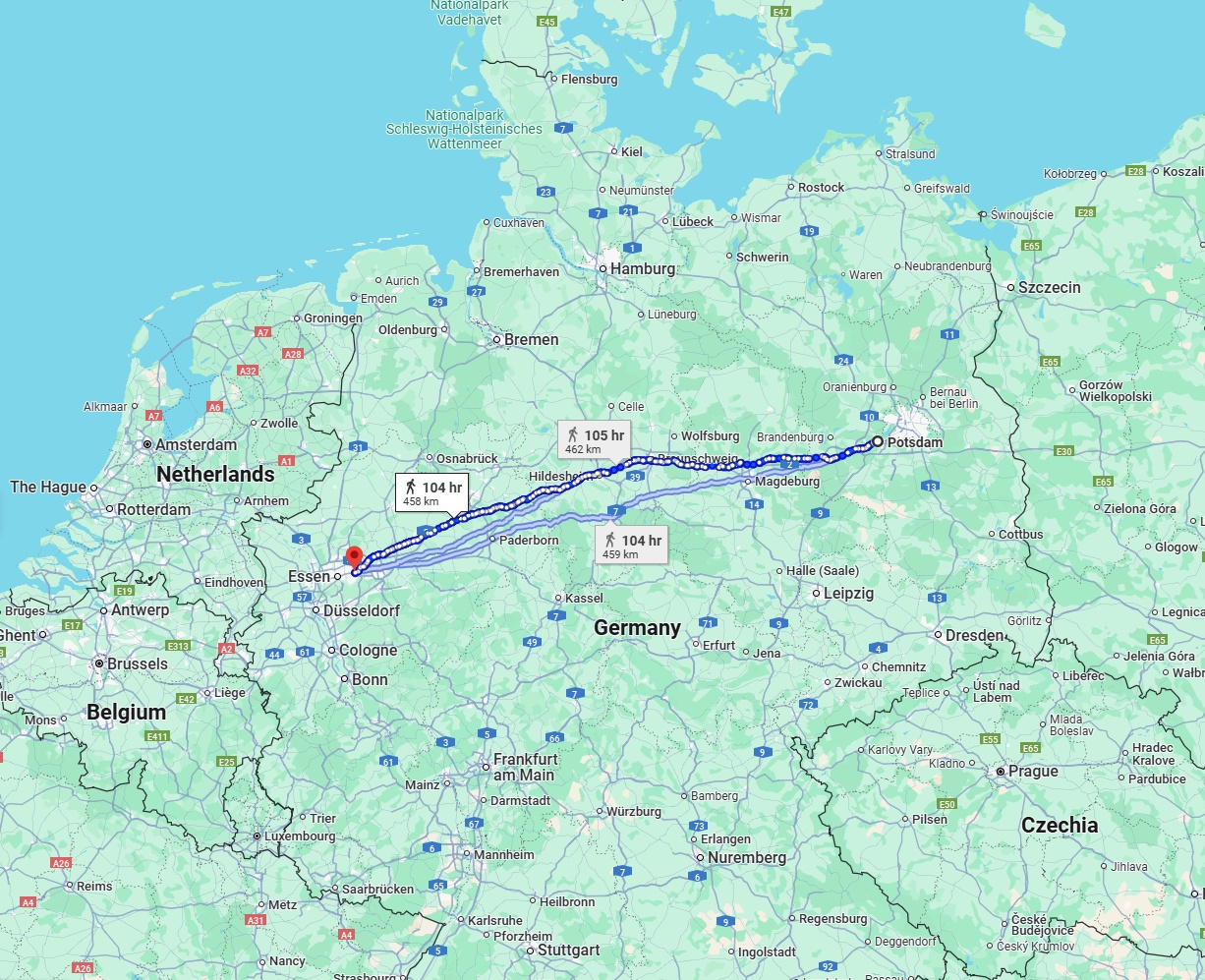 Anreise von Potsdam Zu Bochum Über 