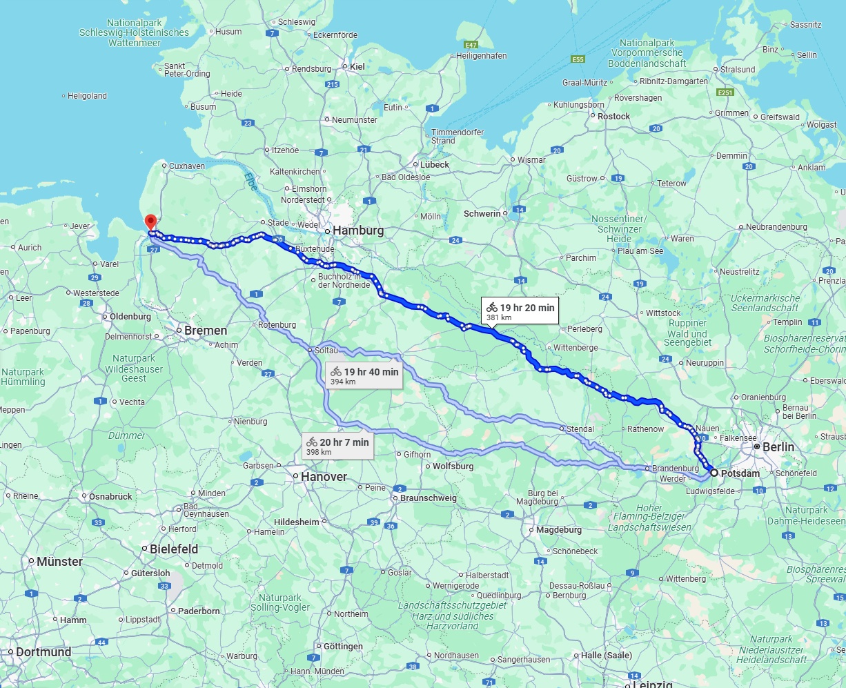 Anreise von Potsdam Zu Bremerhaven Über 