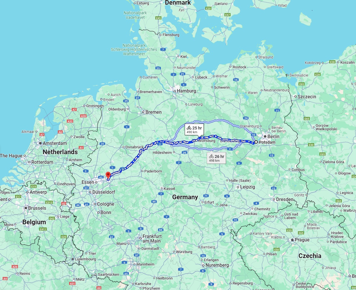Anreise von Potsdam Zu Dortmund Über 