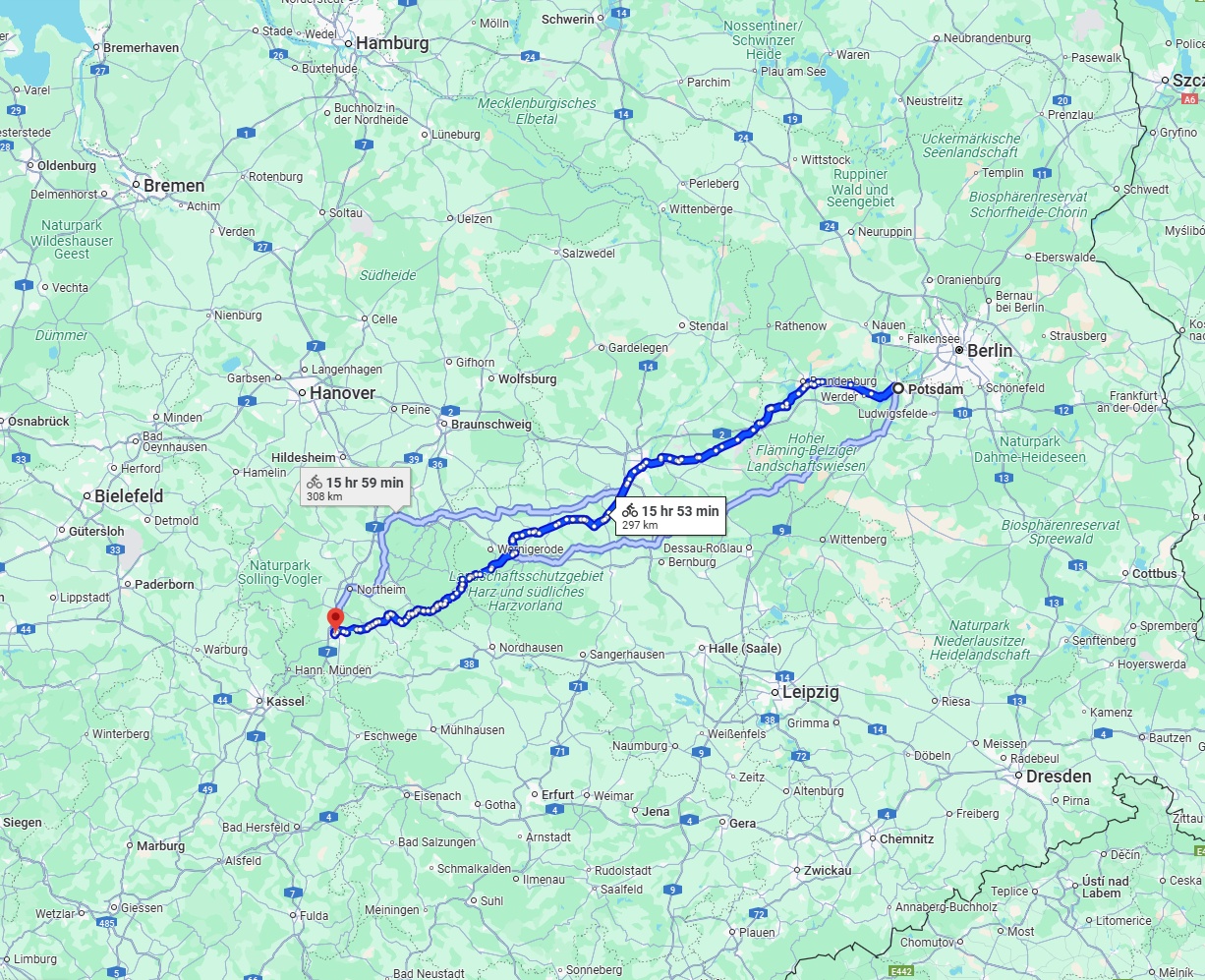 Anreise von Potsdam Zu Göttingen Über 