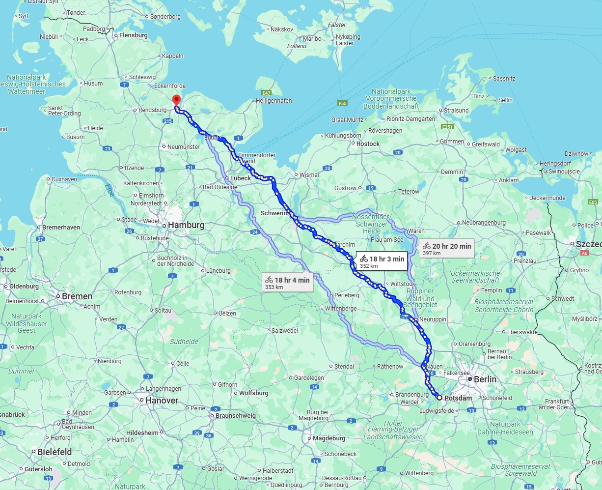 Anreise von Potsdam Zu Kiel Über 