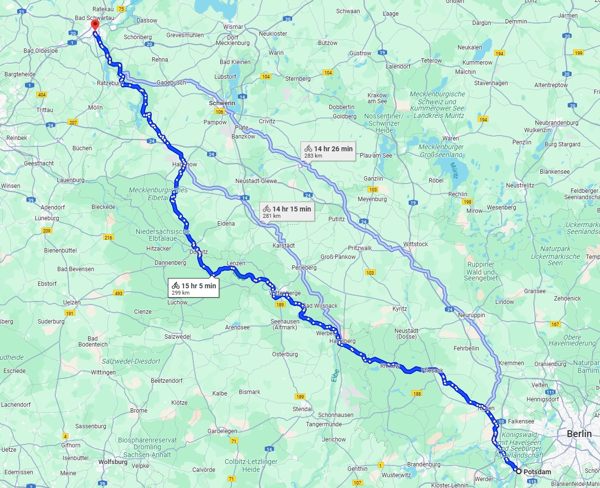 Anreise von Potsdam Zu Lübeck Über 
