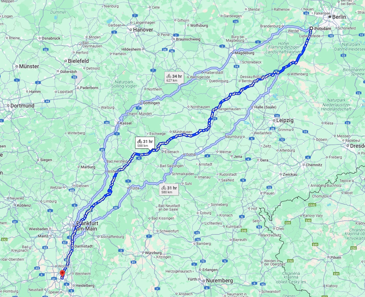 Anreise von Potsdam Zu Mannheim Über 